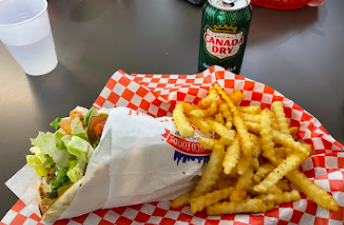 Shawarma King signature dishes Gyro Sandwich
Shawarma Plate
Greek Fries
